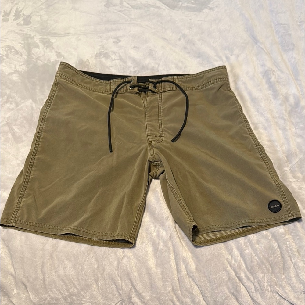 RVCA Olive Green Men's 32 Board Shorts